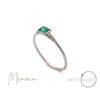 Bague minima émeraude